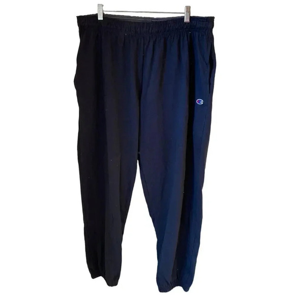 Champion Cozy Casual Pull On Blue Joggers Pants Pockets Unisex Adult Plus 2XL - Picture 1 of 7